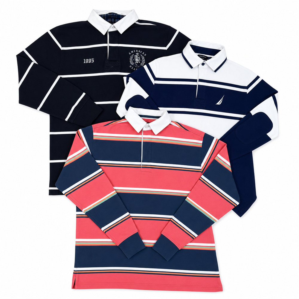 10x Branded Rugby Shirts — Grade A/B